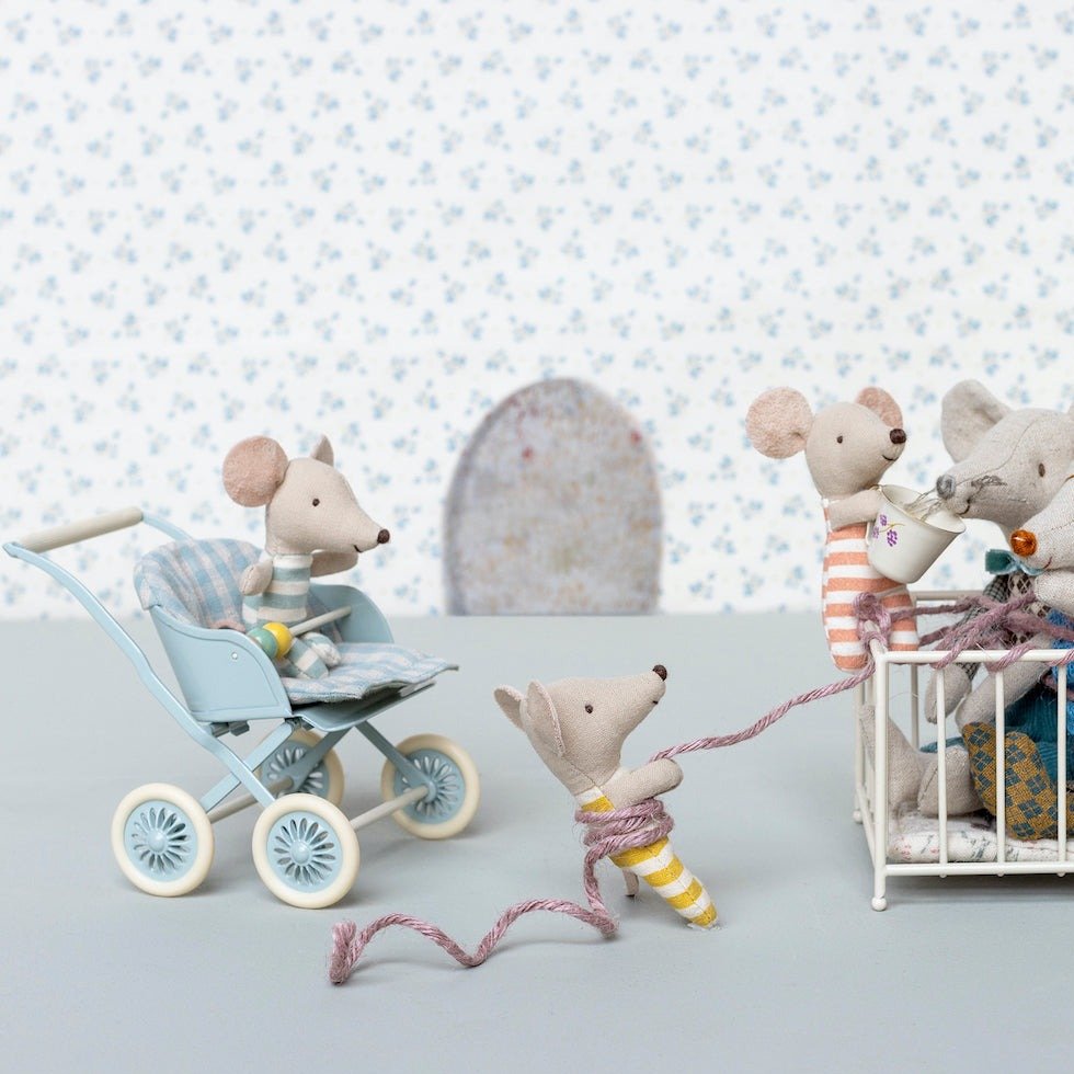 MAILEG | Kinderwagen, für Baby-Maus - Menthe