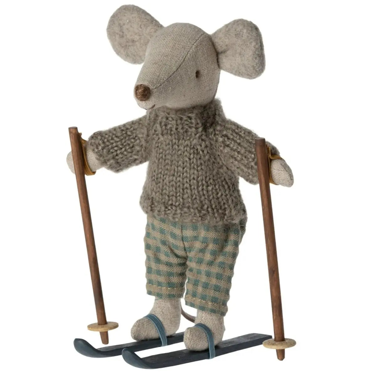 MAILEG - Souris d'hiver Avec Set de Ski, Grande Frère