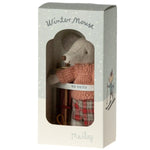 MAILEG - Souris d'Hiver Avec Set de Ski, Grande Soeur