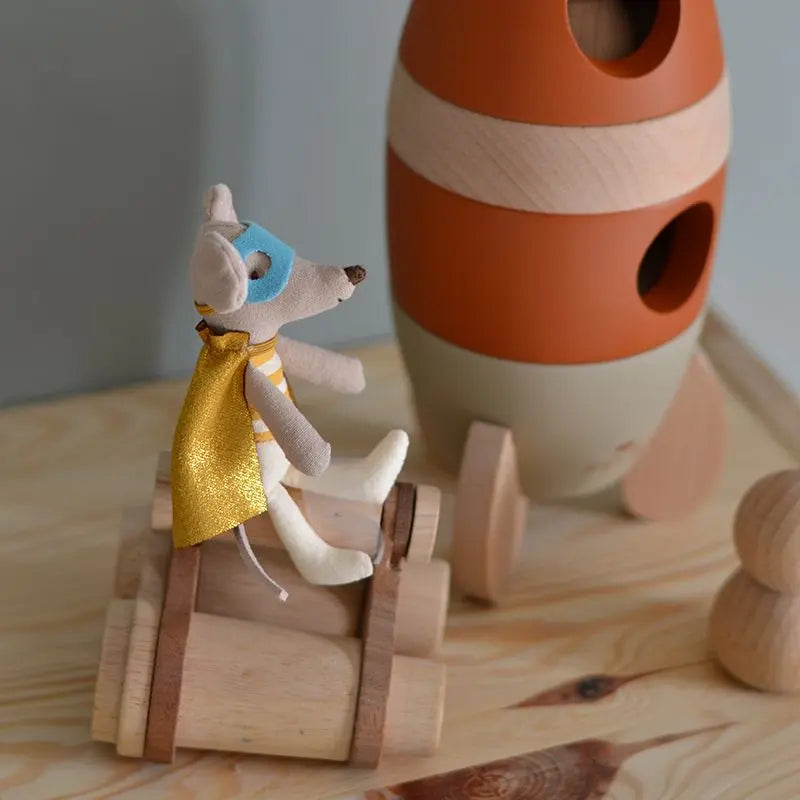 MAILEG - Souris Super Héros En Boîte D'allumettes