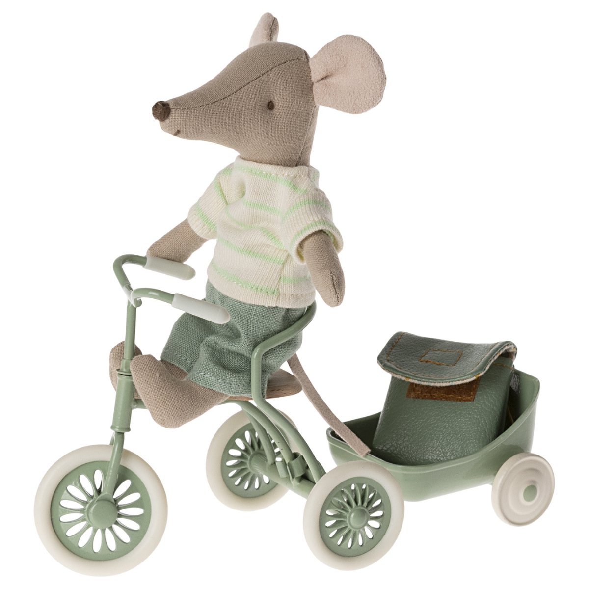 MAILEG-Souris Tricycle, Grand Frère-Les Petits