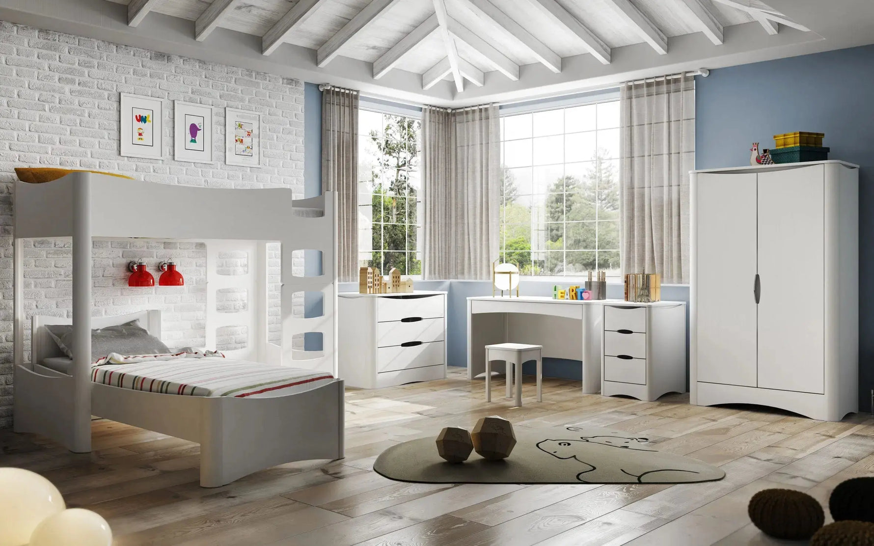 MATHY BY BOLS - Armoire 2 Portes FUSION Profiles Anodise