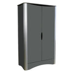 MATHY BY BOLS - Armoire 2 Portes FUSION Profiles Anodise