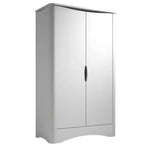 MATHY BY BOLS - Armoire 2 Portes FUSION Profiles Blanc