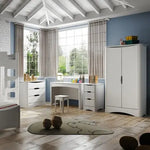 MATHY BY BOLS - Armoire 2 Portes FUSION Profiles Blanc