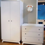MATHY BY BOLS - Armoire 2 Portes MADAVIN (Coloris au Choix)