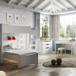 MATHY BY BOLS - Bureau 1 Tiroir FUSION Profiles Blanc