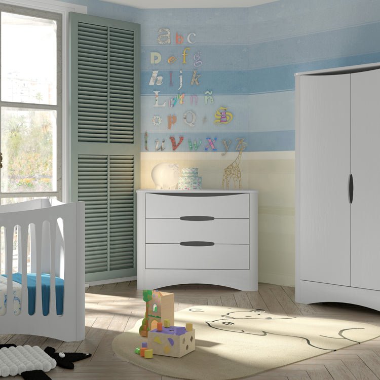 MATHY BY BOLS - Commode 3 Tiroirs FUSION Profiles Blanc