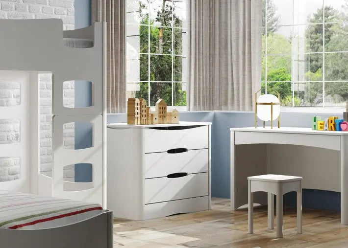 MATHY BY BOLS - Commode 3 Tiroirs FUSION Profiles Anodise