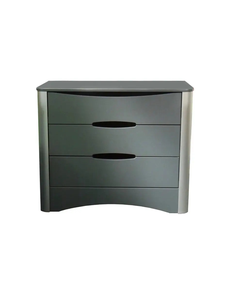 MATHY BY BOLS - Commode 3 Tiroirs FUSION Profiles Anodise