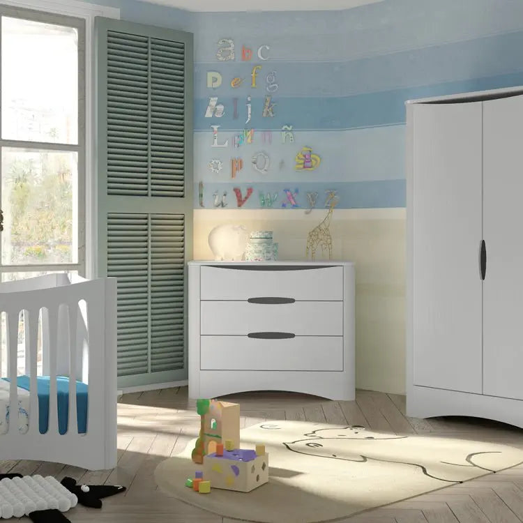 MATHY BY BOLS - Commode 3 Tiroirs FUSION Profiles Blanc