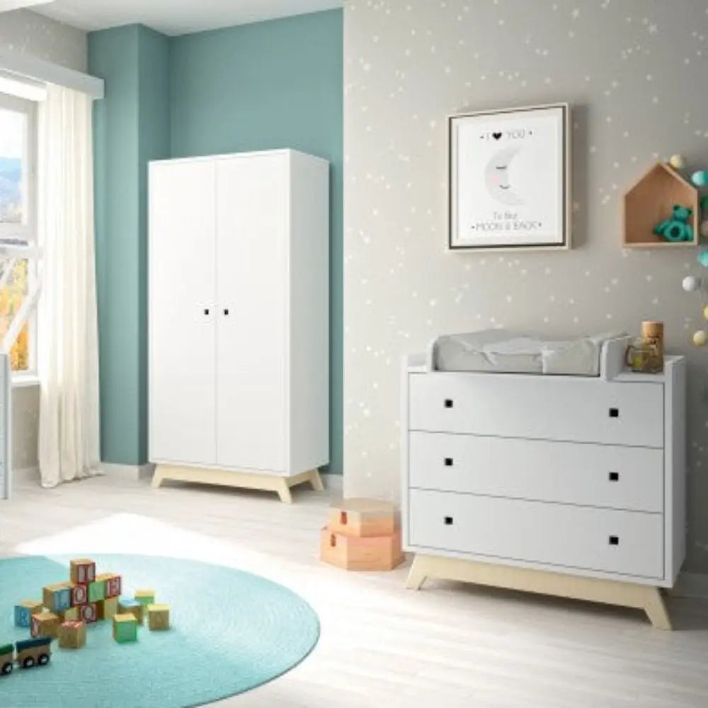 MATHY BY BOLS - Commode MADAVIN 3 Tiroirs Avec Pieds Multiplex Bouleau