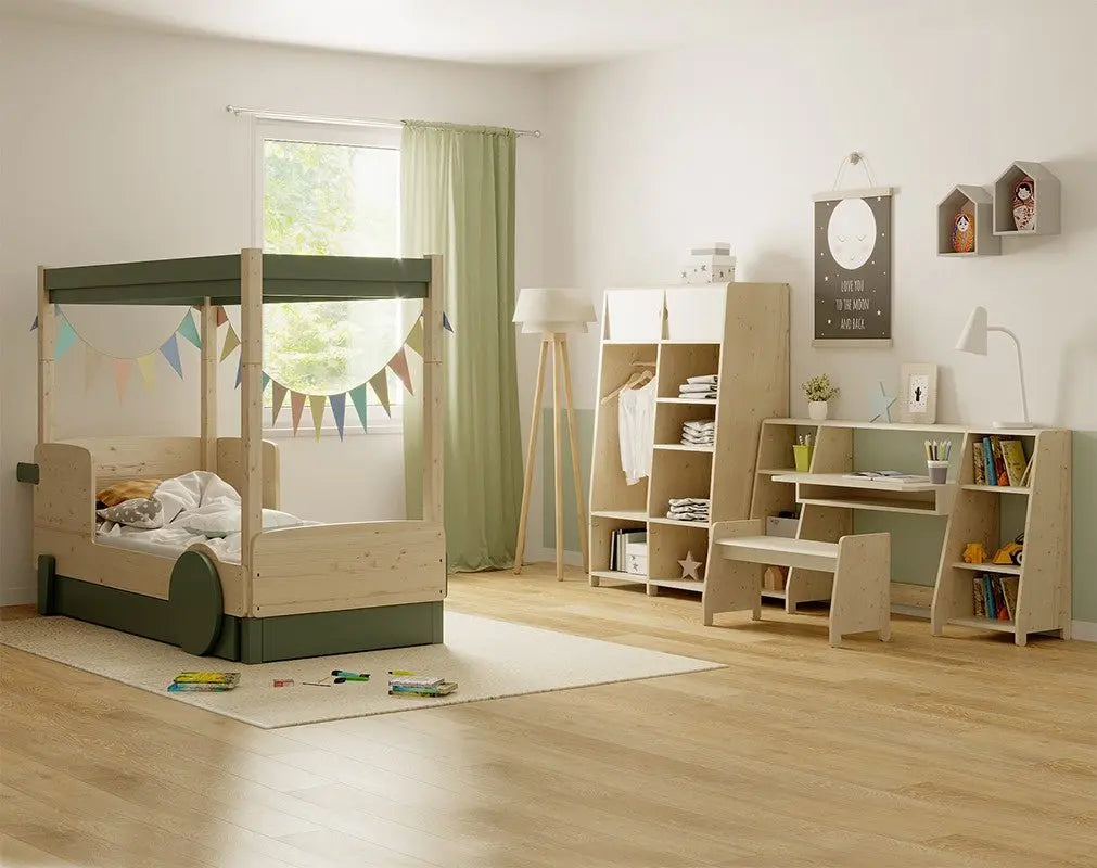 MATHY BY BOLS - Lit Baldaquin DISCOVERY 90 X 190 Cm (Coloris au Choix)