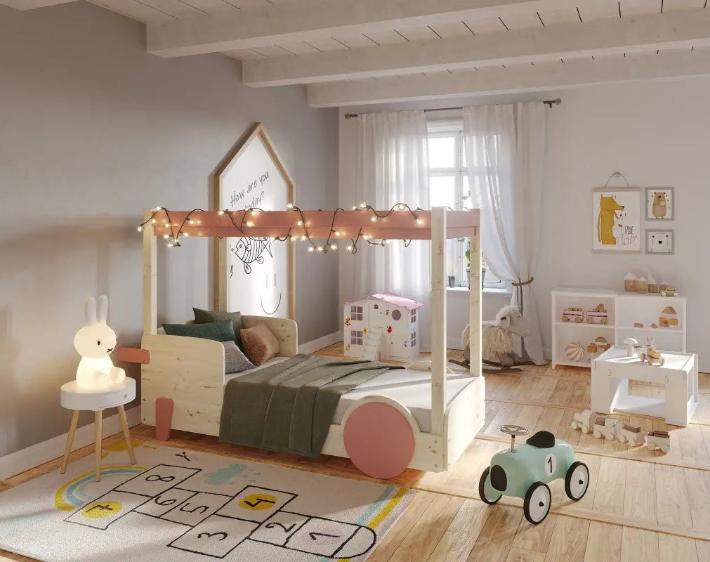 MATHY BY BOLS - Lit Baldaquin DISCOVERY 90 X 190 Cm (Coloris au Choix)