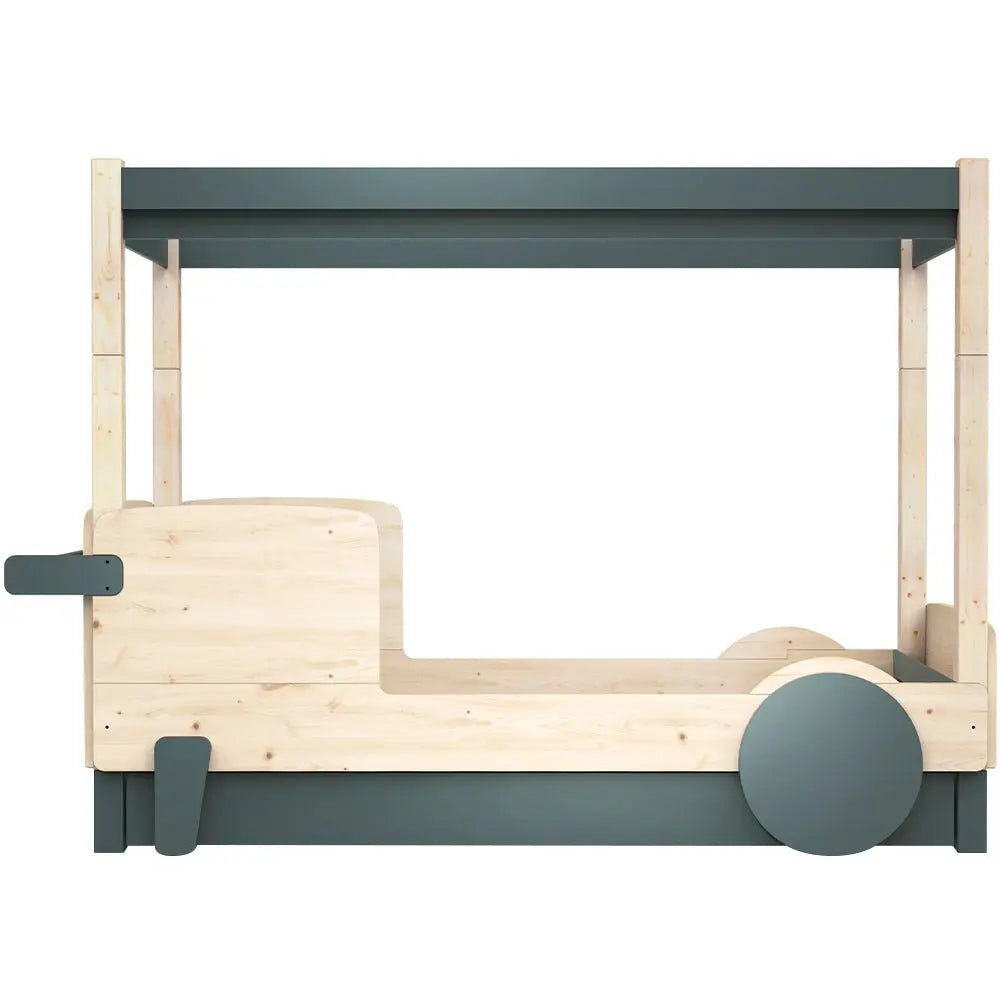 MATHY BY BOLS - Lit Baldaquin Montessori DISCOVERY avec Tiroir (Coloris au choix)