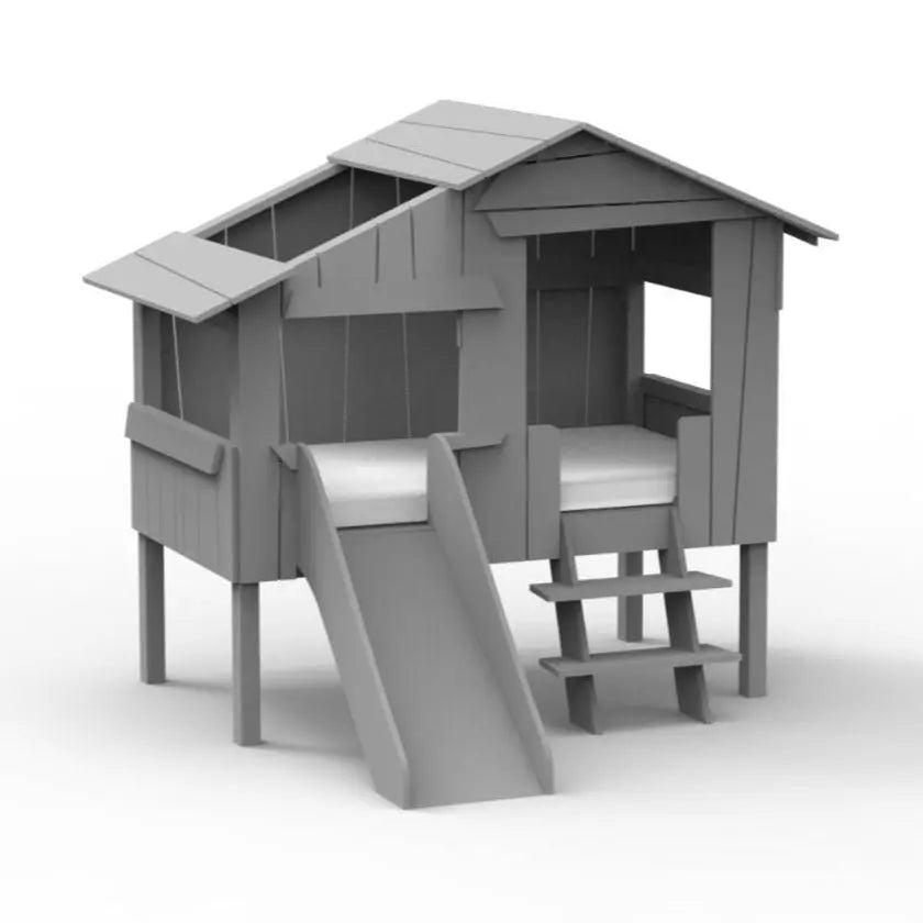 MATHY BY BOLS - Lit Cabane Mini Avec Toboggan 90x150 cm