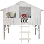 MATHY BY BOLS - Lit Cabane Simple 90 X 190 Cm (MDF+SAPIN)