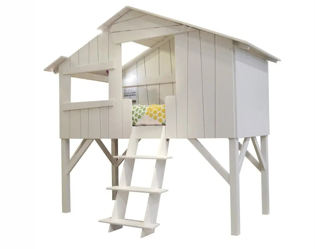 MATHY BY BOLS - Lit Cabane Simple 90 X 190 Cm (MDF+SAPIN)