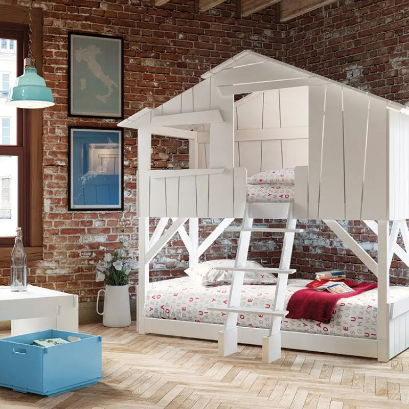 MATHY BY BOLS - Lit Cabane Superposé 90 X 190 Cm