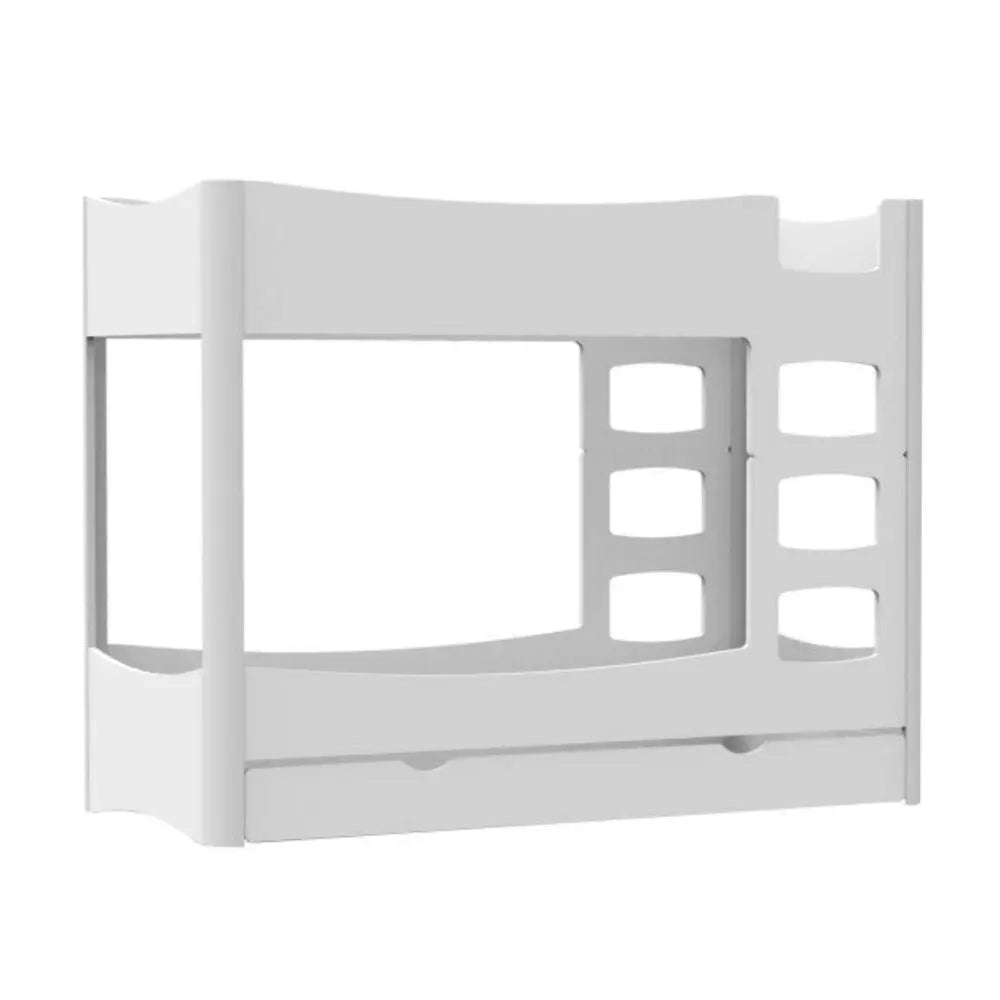 MATHY BY BOLS - Lit Superposé 162 Indissociable FUSION Profiles Blanc 90 x 190 cm