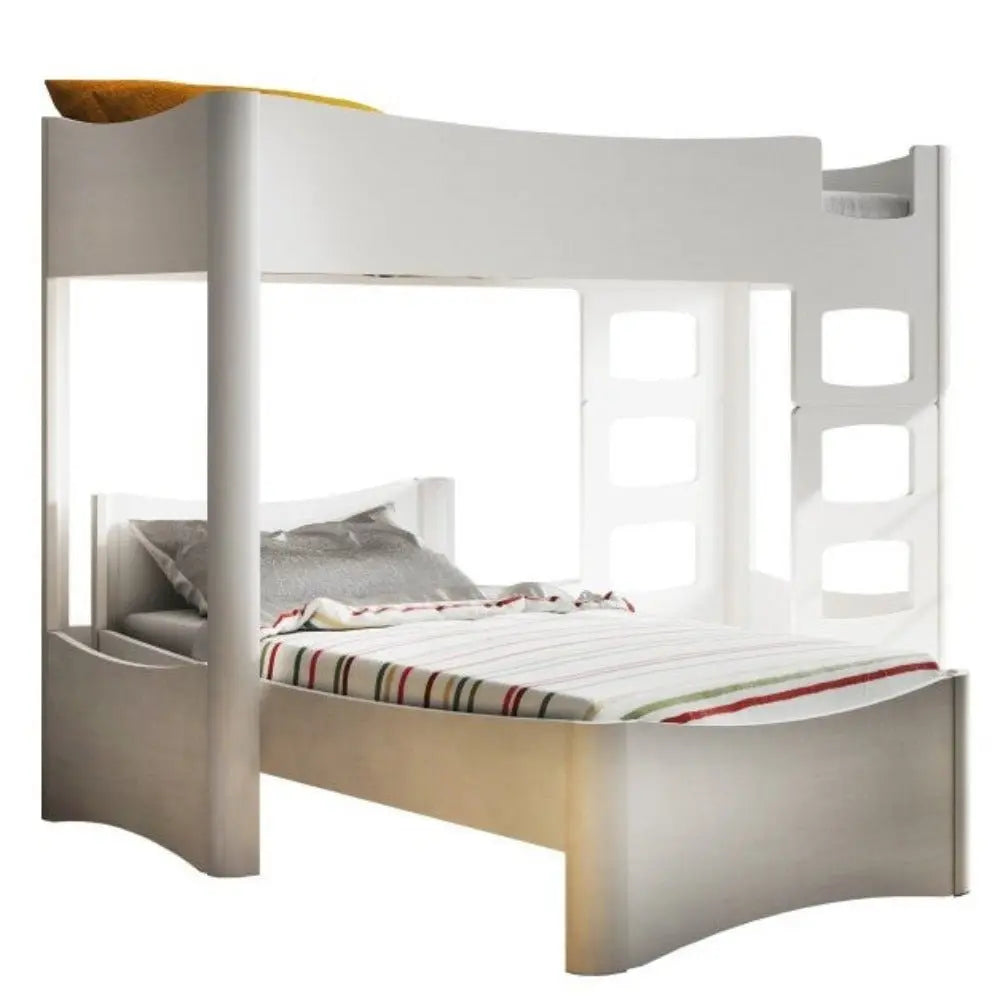 MATHY BY BOLS - Lit Surélevé 162 FUSION Profiles Blanc 90 x 190 cm