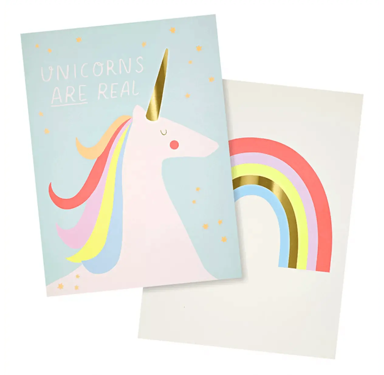 MERI MERI - 2 Affiches Arc - en - ciel Et Licornes