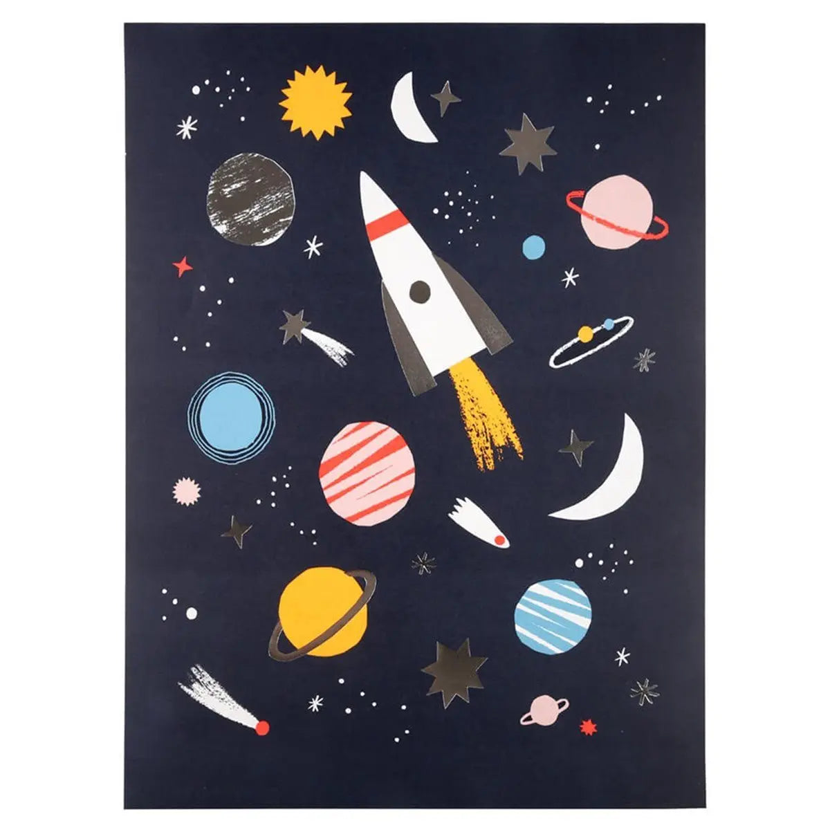 MERI MERI - 2 Affiches Spatiales - Bleu Nuit