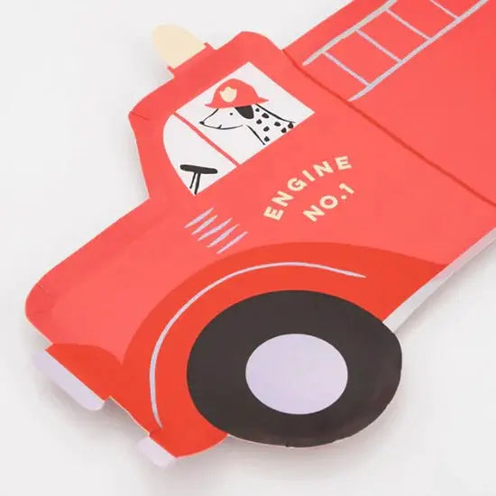 MERI MERI - Assiettes Camion de Pompier