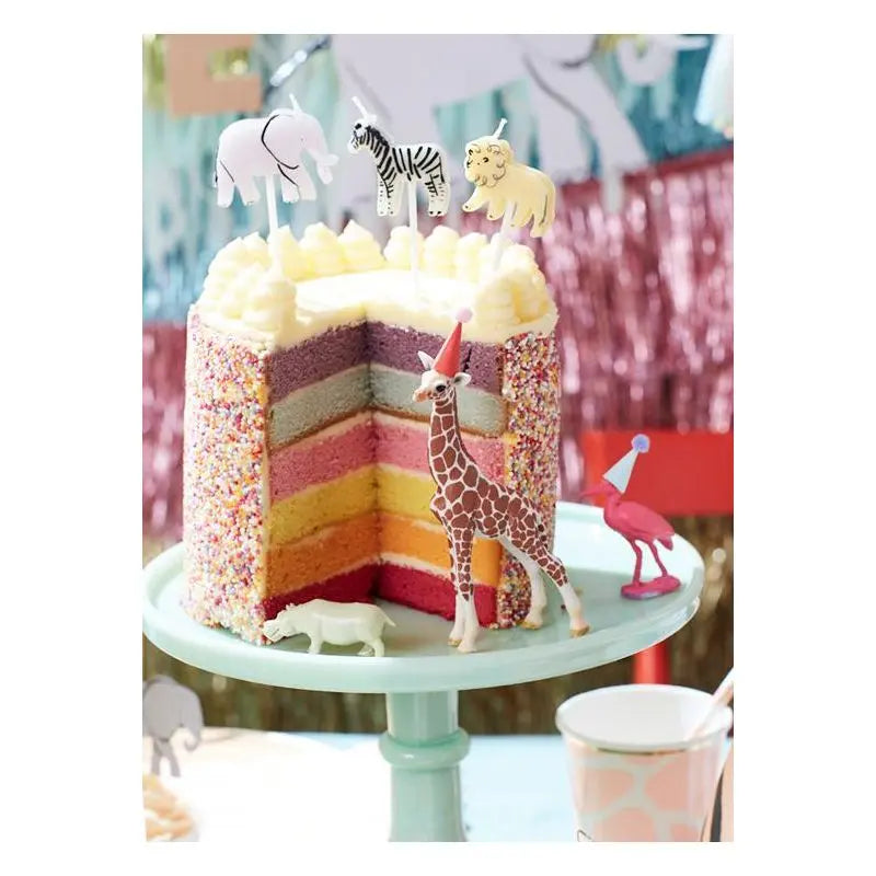 MERI MERI - Bougies D'animaux De Safari - Lot de 6