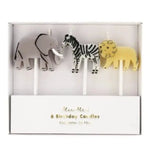 MERI MERI - Bougies D'animaux De Safari - Lot de 6