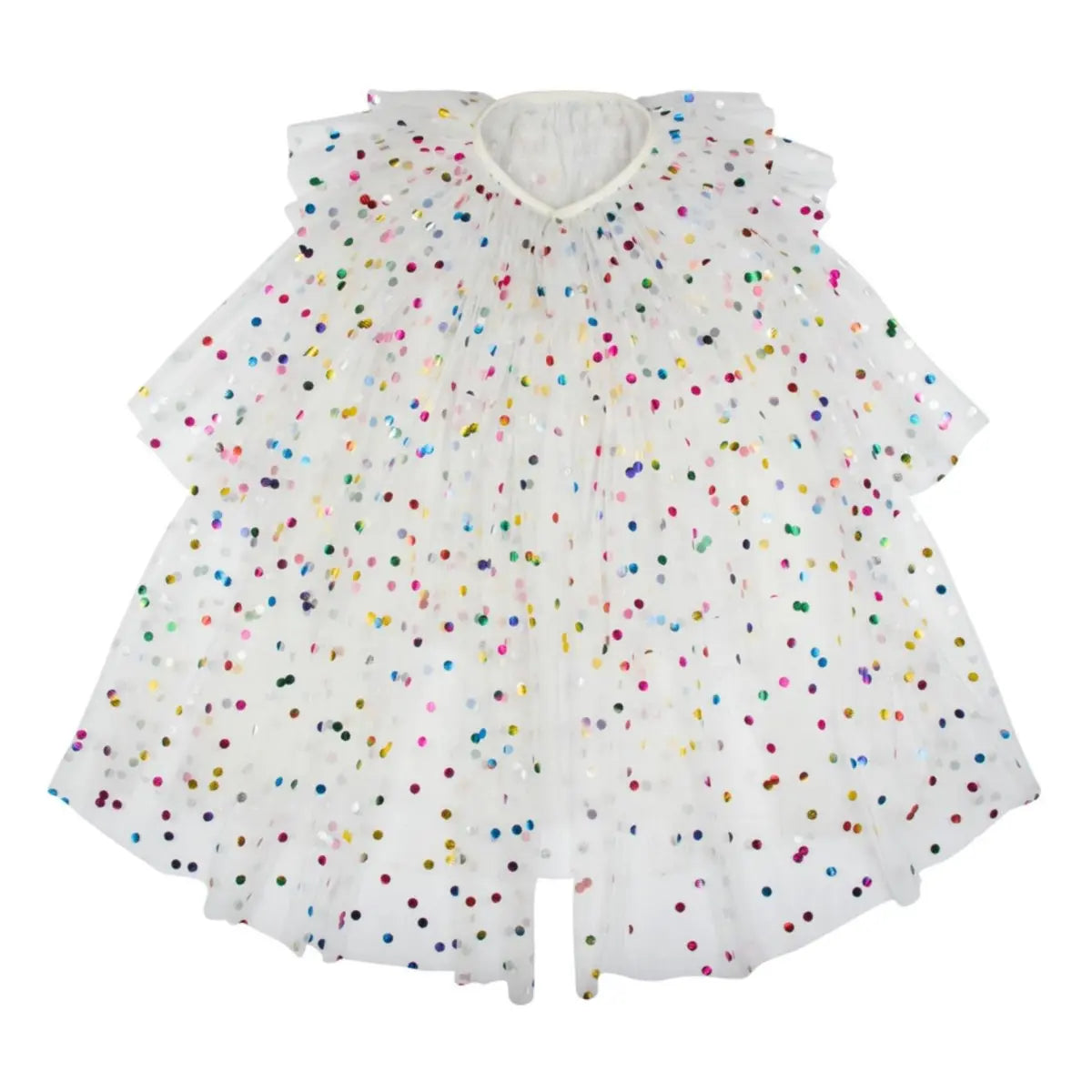 MERI MERI - Cape en Tulle à Pointillés Brillants & Couronne et Baguette