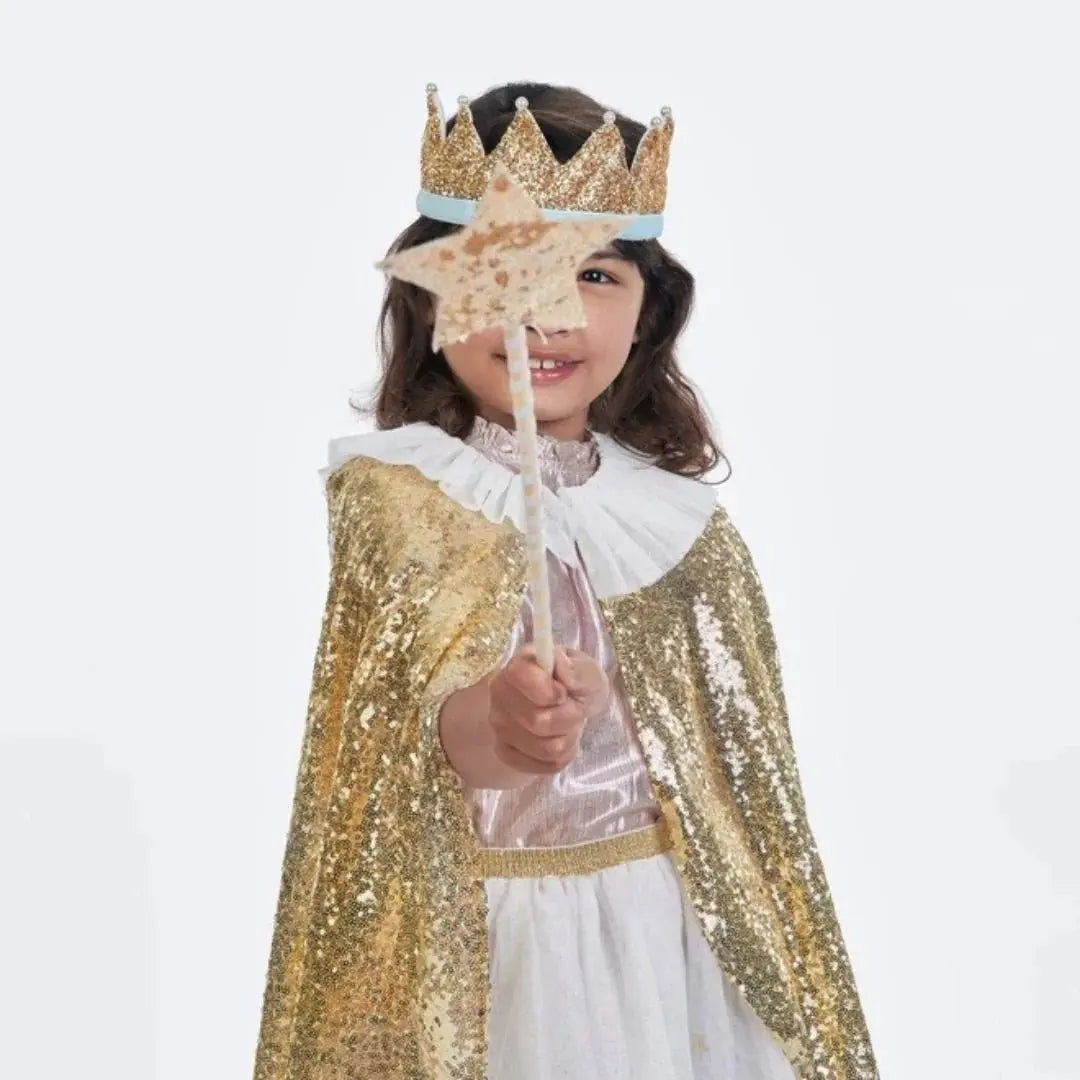 MERI MERI - Cape Et Baguette En Or Scintillant