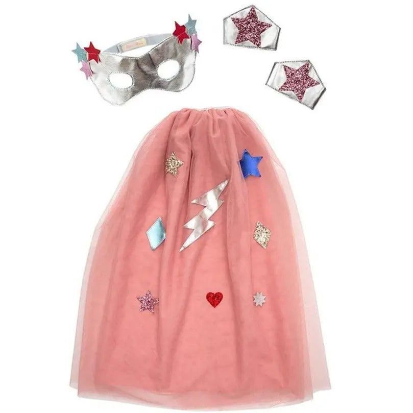 MERI MERI - Déguisement Super héros - Rose