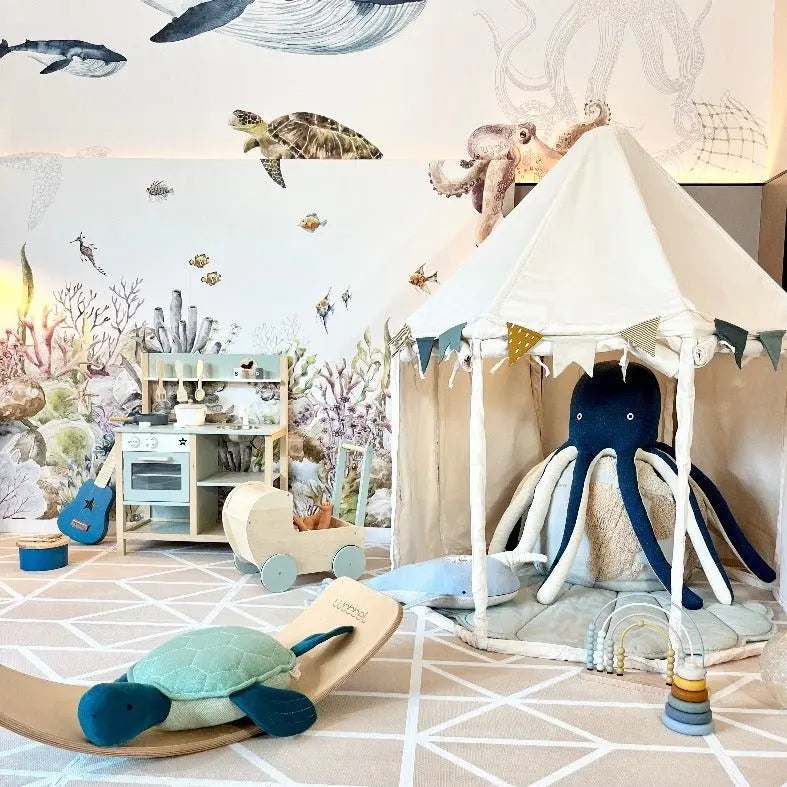 MERI MERI - Grande Peluche Louie la Tortue de Mer