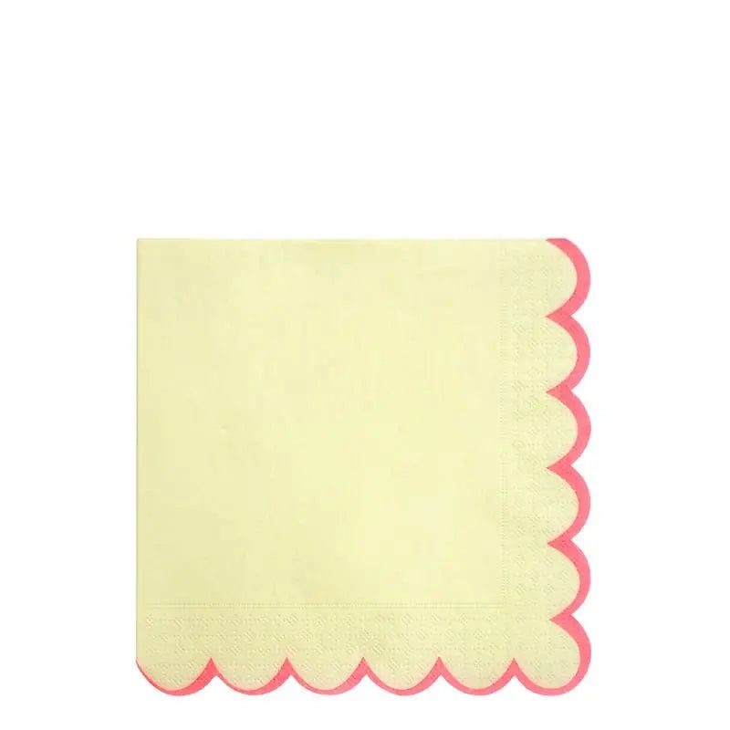 MERI MERI - Grandes Serviettes De Table Pastel Neon Edge