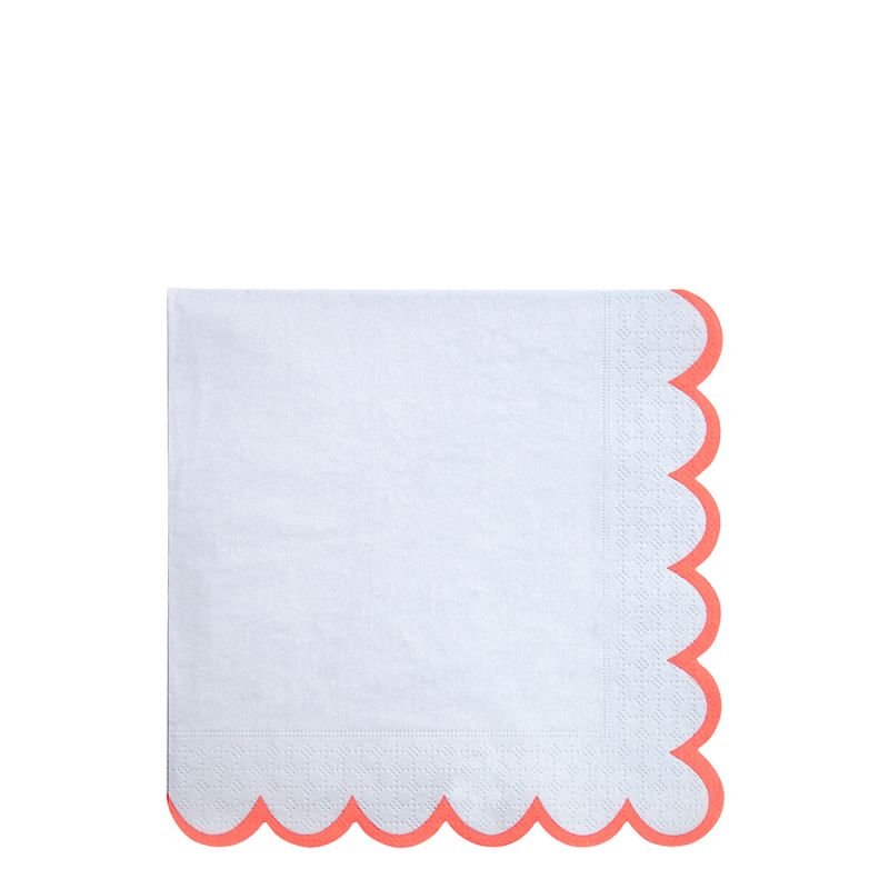 MERI MERI - Grandes Serviettes De Table Pastel Neon Edge