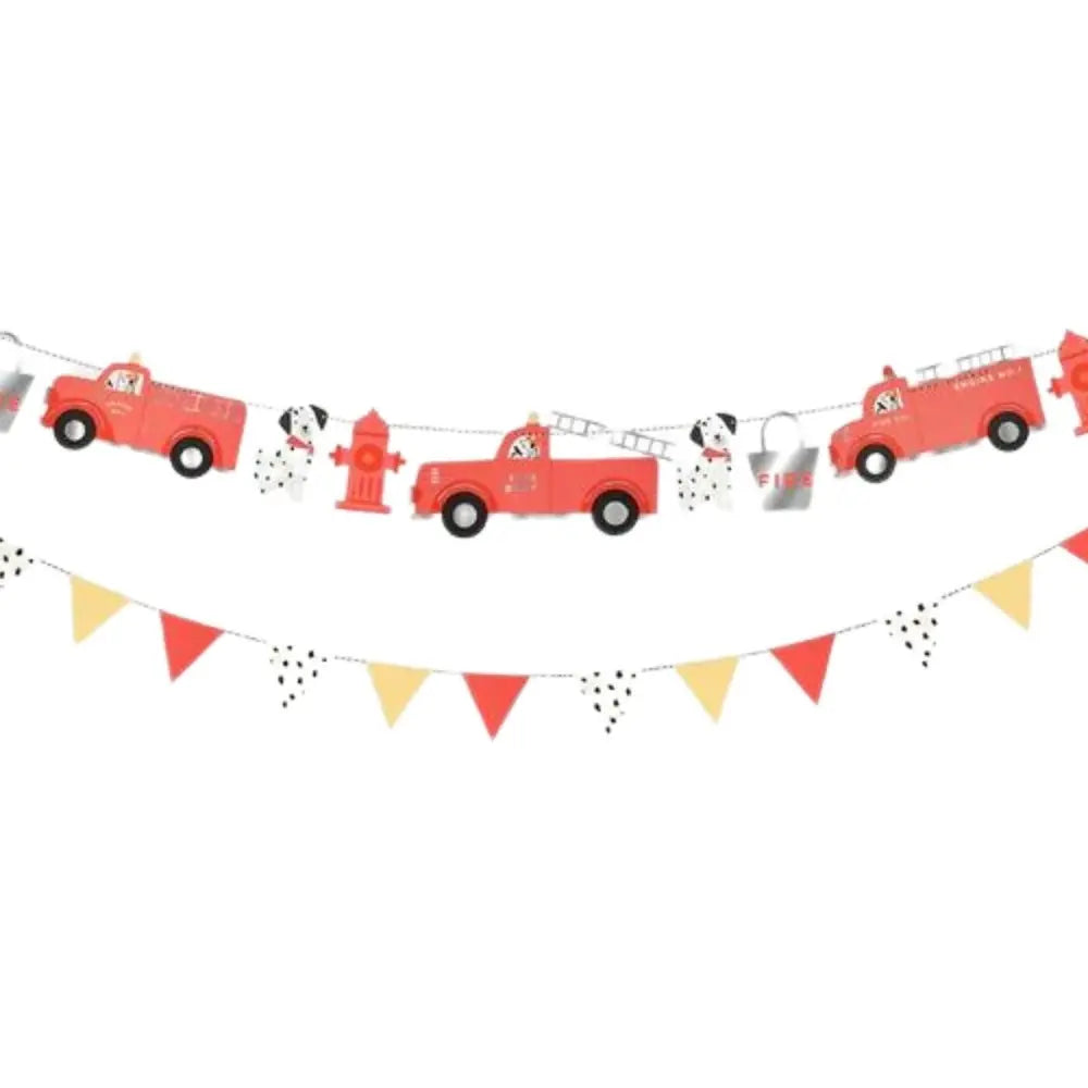 MERI MERI - Guirlande Anniversaire Camions de Pompier
