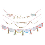 MERI MERI-Guirlande Anniversaire "Je Crois Aux Licornes"-Les Petits