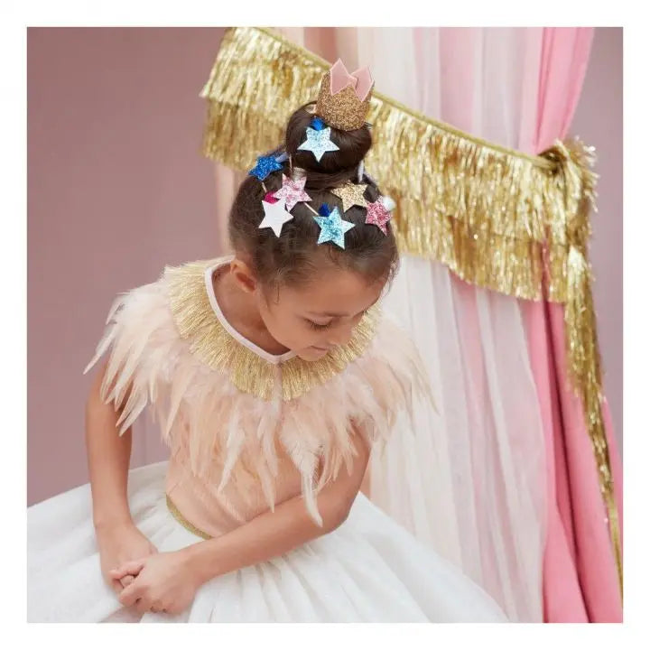 MERI MERI - Mini Couronnes En Paillettes D'or - Lot De 8