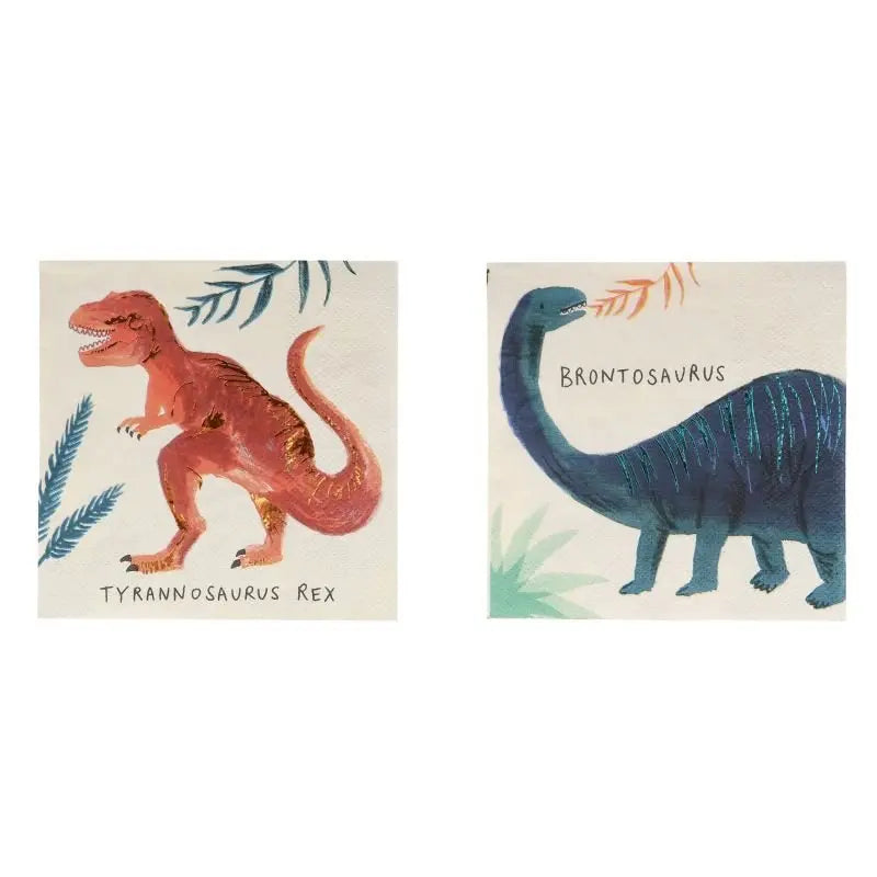 MERI MERI - Petites Serviettes De Table Dinosaur Kingdom