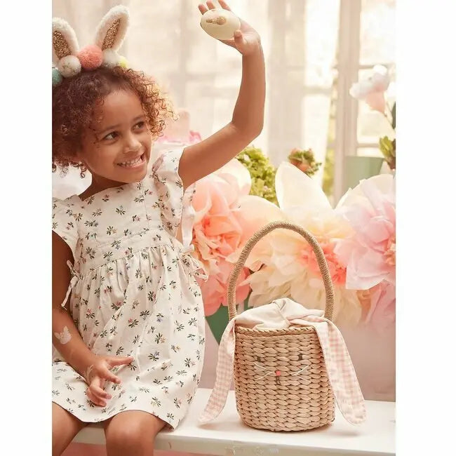 MERI MERI - Sac Panier En Paille Tressée Lapin