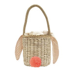 MERI MERI - Sac Panier En Paille Tressée Lapin