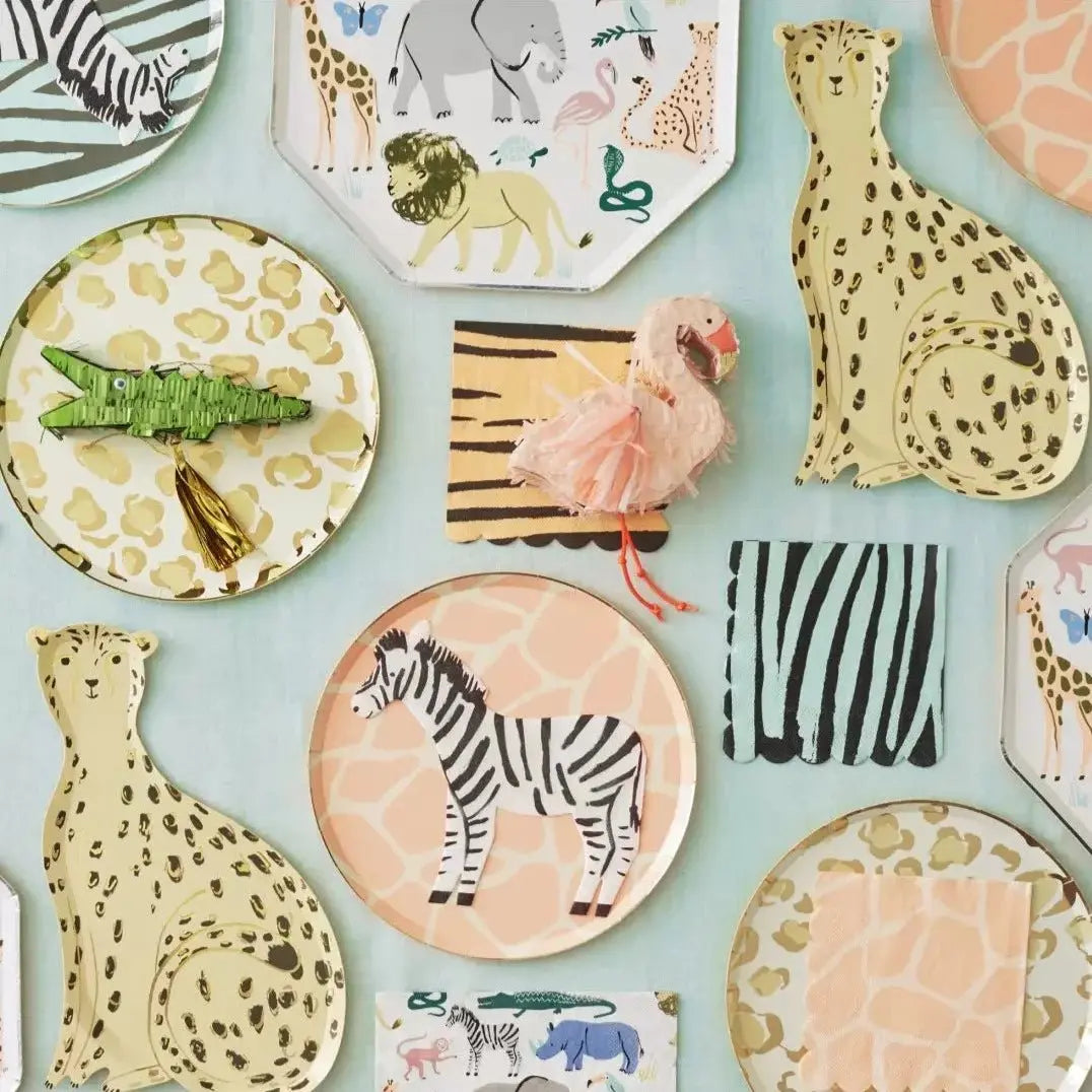 MERI MERI - Serviettes De Table Safari Zebra - Set de 20