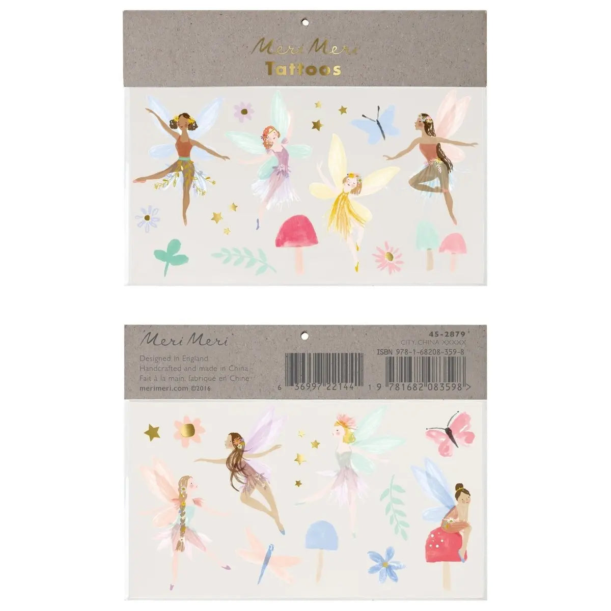 MERI MERI - Set De 2 Grandes Planches Tattoos Féeriques