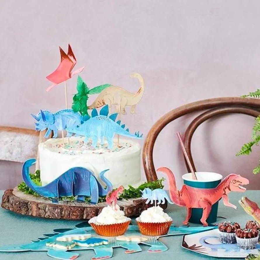 MERI MERI Set di toppers per torta - Regno dei dinosauri - Les Petits