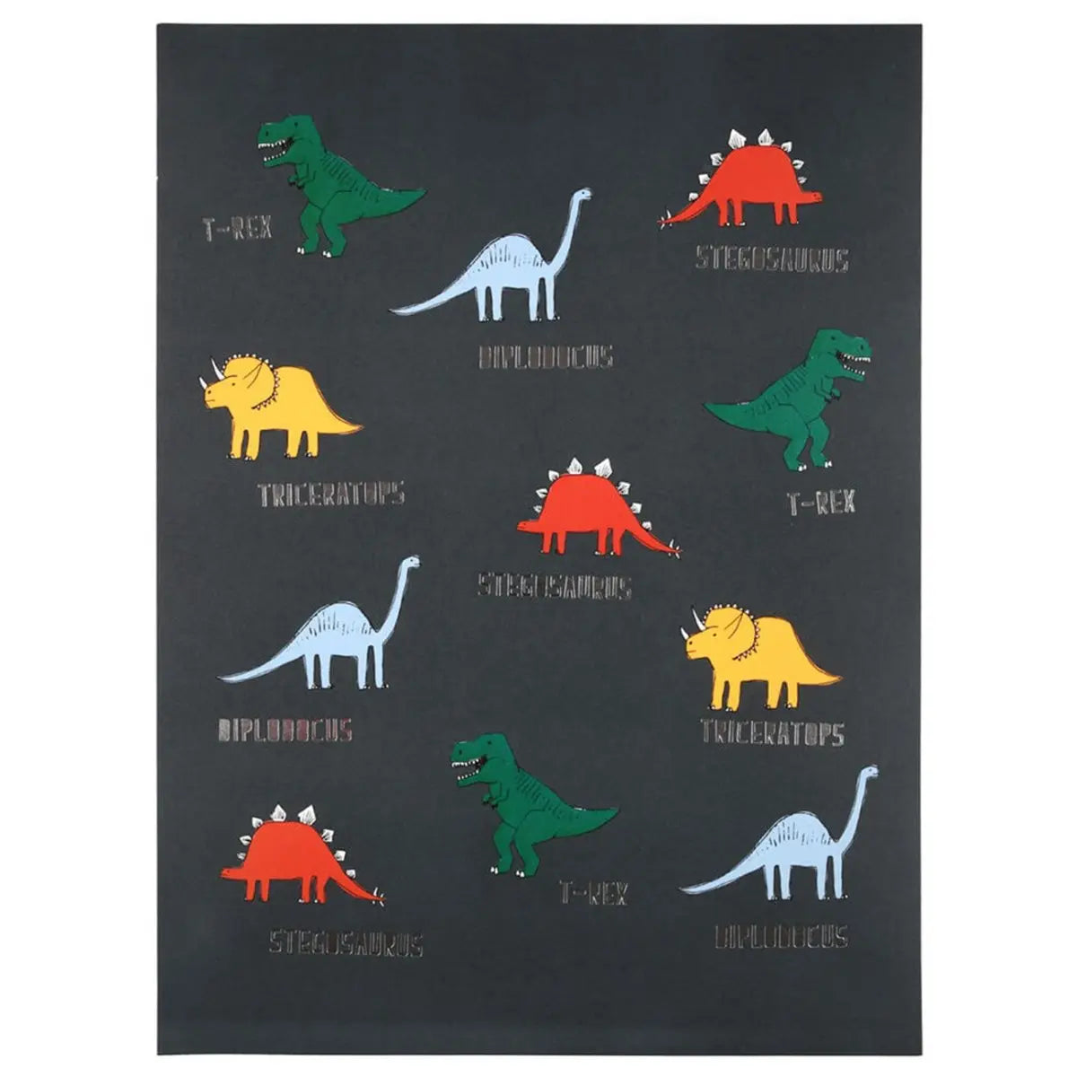 MERI MERI-Tirages D'art Sur Les Dinosaures - Lot De 2-Les Petits
