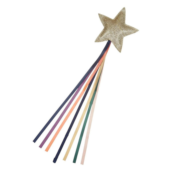 Baguette ruban arc-en-ciel avec étoile dorée pour enfants garçons