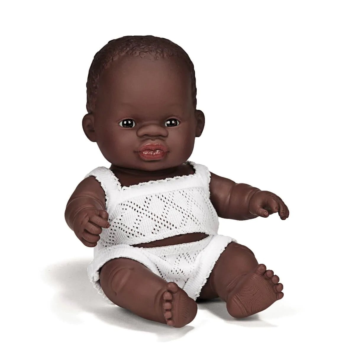 MINILAND-Poupée Bébé Fille Africaine 21 Cm-Les Petits