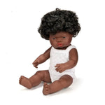 MINILAND - Poupée Bébé Fille Africaine 38 Cm