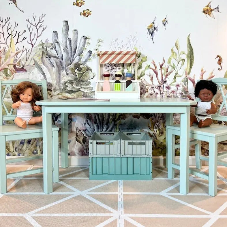 MINILAND - Poupée Bébé Fille Cheveux Bruns 38 Cm